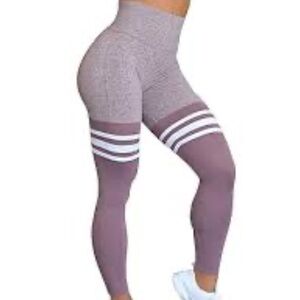 Bombshell thigh high sock legging MAUVE PURPLE